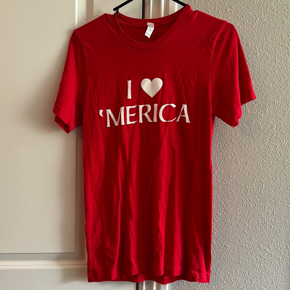 Red I love merica shirt